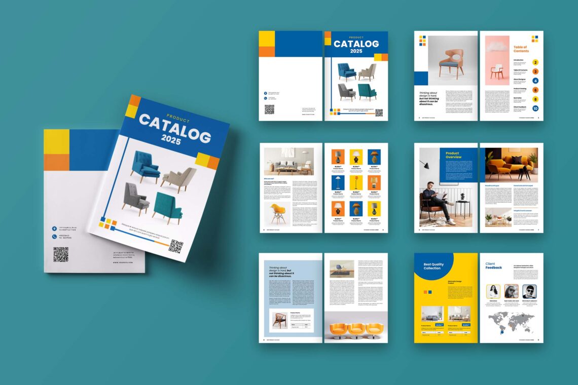 بهترین ابعاد کاتالوگ: راهنمای کامل برای طراحی کاتالوگ‌های حرفه‌ای
